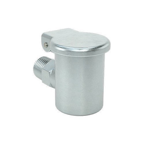 Oil Cup, 0.5 oz Oil Cup Capacity, 1/4 in Thread, 2-1/2 in Assembly Clearance, Steel, Zinc Plated