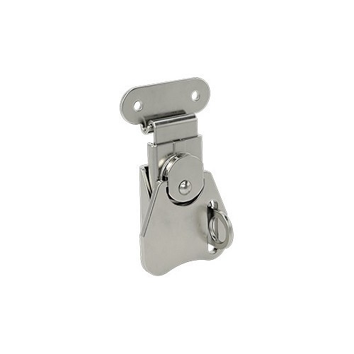 Turn-to-Open Draw Latch, 0.937 in Height, 1.44 in Width, 2.56 in Depth, Steel, Zinc Plated