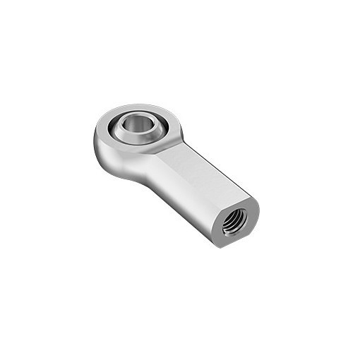 Rod End, Ball Joint, 1-4-28, Carbon Steel, Straight Thread, 1-5/16 in Shank, Zinc Plated