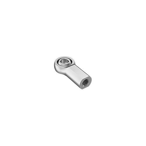 Rod End, Straight Ball Joint, Metric, 3/8-24, 13/16 in Thread Length, Carbon Steel