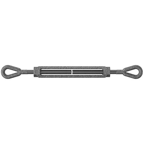 Turnbuckle, 1/4-20 Thread Dia, Working Load: 500 lb, Forged 316 Stainless Steel