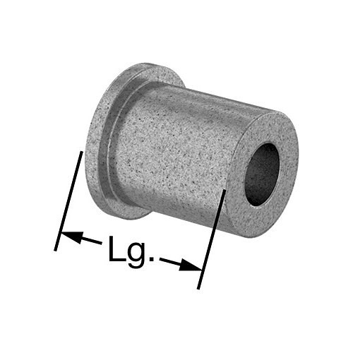 Oil-Embedded Flanged Sleeve Bearing, 0.251 in Bore Dia, 1/2 in Outside Dia, 5/8 in Width, 5/8 in Flange Dia, 510 lb Load