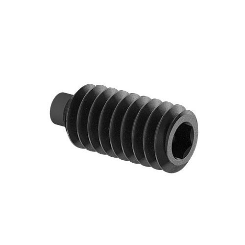 MCMASTER-CARR® 94115A537 Set Screw, 1/4 in Screw, 1/2 in Length, Hex Drive, Alloy Steel, UNC