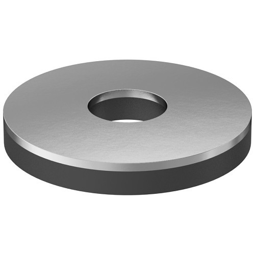 Sealing Washer, #12 Nominal, 18-8 Stainless Steel, 0.24 in Inside Dia, 3/4 in Outside Dia, 0.084 to 0.114 in Thickness, -40 to 250 deg F, 65A Durometer, Black, 65 A Hardness