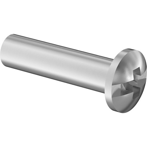 Binding Barrel, 1/4-20 Thread, 5/16 in Barrel Dia, 1-1/4 in Barrel Length, Steel