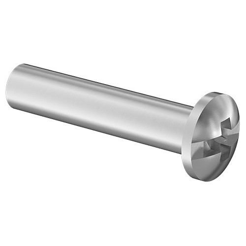 Binding Barrel, 1/4-20 Thread, 5/16 in Barrel Dia, 1-1/2 in Barrel Length, Steel