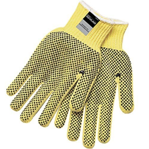 MCR Safety 9366-XS Welding Gloves, X-Small, #6, Kevlar®, Yellow, String Knit Cuff, 9-1/2 in Length, 7 ga Glove Material Thickness