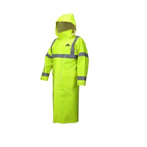 MCR Safety BJ238CHXL Rain Jacket, X-Large, PVC/Nomex, Resists: Flame, Class 3