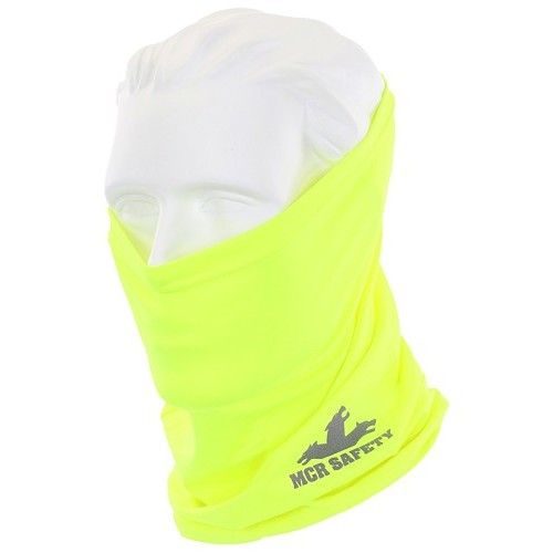 MCR Safety CGNG8 Cooling Gear, Neck Gaiter, 10 x 13 in, Fluorescent Lime, Polyester