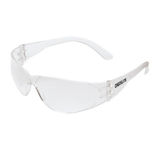 MCR Safety Checklite® CL110AF Safety Glasses, Duramass Anti-Fog Lens Coating, Clear Lens, Clear Frame, Polycarbonate Frame, Polycarbonate Lens, Small