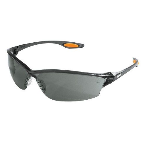 MCR Safety LW212AF Safety Glasses, Duramass Anti-Fog Lens Coating, Gray Lens, Wrap Around, Green Frame, Polycarbonate Frame, Polycarbonate Lens, Universal