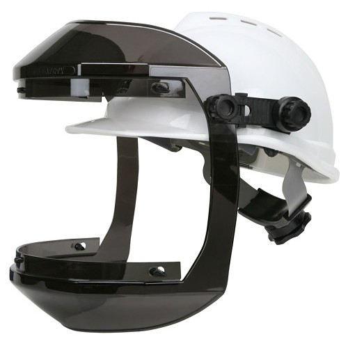 MCR Safety MCR483CAP Headgear, With Cap Attachment Less Suspension, Series: Double Matrix, For Use With: Slotted Hard Hats, Polycarbonate, ANSI Z87+, CAN/CSA Z94.3, Gray