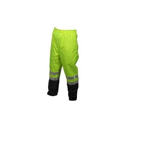 MCR Safety MCR598SPWL Rain Pant, Fluor Lime/Black, Polyester Polyurethane, Large