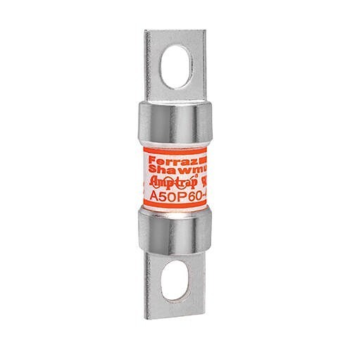 MERSEN Ferraz Shawmut A50P60-4 High Speed Fuse, 60 A Amp, 500 VAC, 450 VDC, 100 Ka at 500 VAC, 79 kA at 450 VDC Interrupt, Cylindrical Body Type