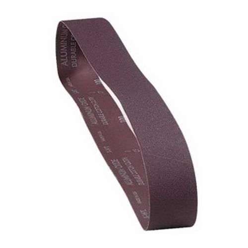 Norton® Metalite® 78072727958 R255 Benchstand Portable Coated Abrasive Belt, 4 in W x 36 in L, 100 Grit, Medium Grade, Aluminum Oxide Abrasive, Cotton Backing