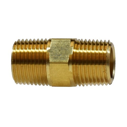 MIDLAND INDUSTRIES 28211 Pipe Nipple, 1/8 in Nominal, 0.97 in Length, Brass, NPTF End Style