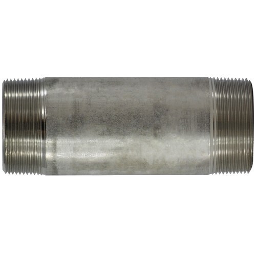 MIDLAND INDUSTRIES 49161 Pipe Nipple, 2 in Nominal, MNPT End Style, 2-1/2 in Length, 316 Stainless Steel, SCH 40/STD Schedule, Welded Method of Manufacture
