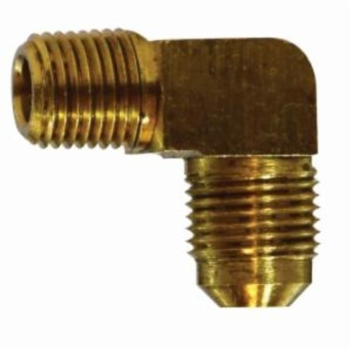 Midland Industries 10303B 90 deg Elbow, 5/8 x 1/2 in Nominal, SAE Male Flare x Male NPTF End Style, CA360 Brass