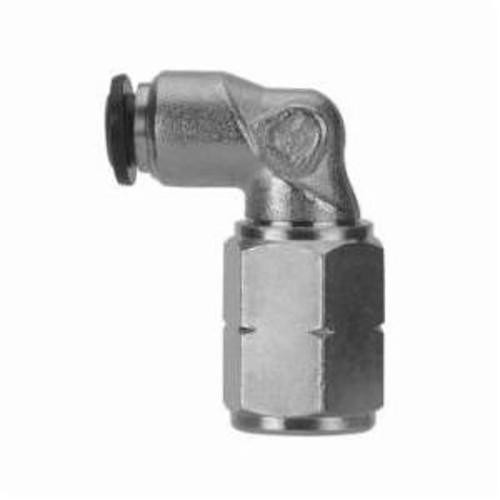 Midland Industries 20089N 90 deg Swivel Elbow, 1/4 in Nominal, Push-In x FNPTF End Style, Brass