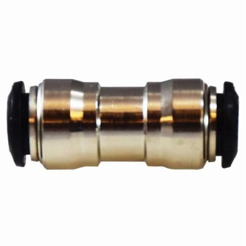 Midland Industries 20603N Bulkhead Union, 10 mm Nominal, Push-In End Style, Brass