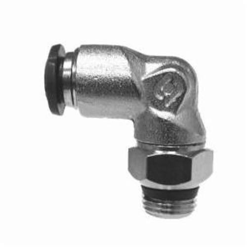 Midland Industries 20805N 90 deg Swivel Elbow, 8 mm Nominal, Push-In x MNPT End Style, Brass