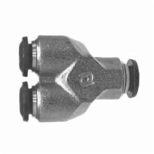 Midland Industries 20746N Union Y-Connector, 10 mm Nominal, Push-In End Style, Brass