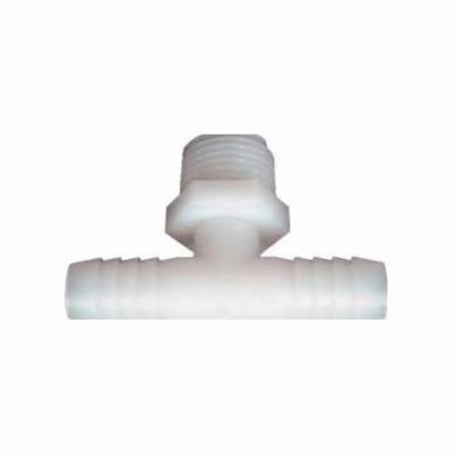 MMM 33453W Branch Hose Tee, 1/2 x 1/4 in Nominal, Barb x MNPT End Style, Nylon