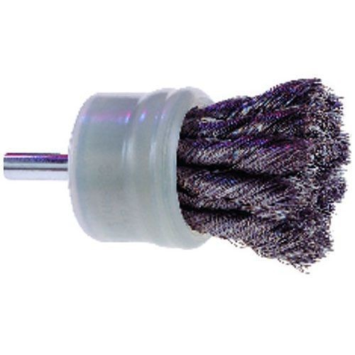 End Brush, 3/4 in Brush Dia, Stainless Fill