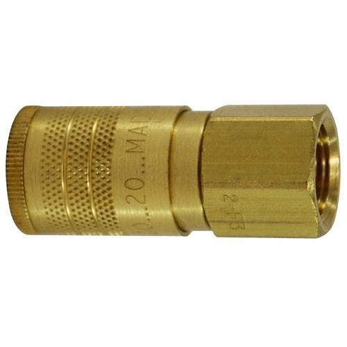 Midland Metal Manufacturing 28584 Pipe Coupler, Coupler, 1/4 in Nominal, Female, Brass