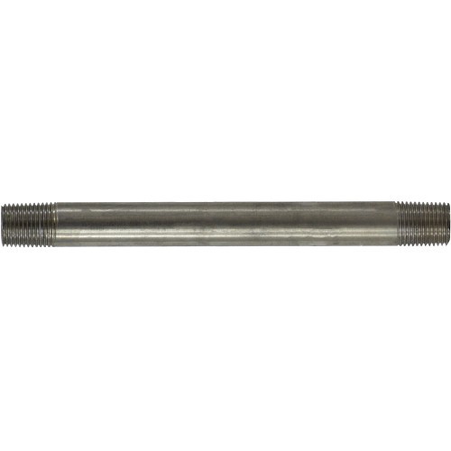 Midland Metal Manufacturing 49003 Nipple, 1/8-27 Nominal, Thread, 2 ft Length, 316 Stainless Steel