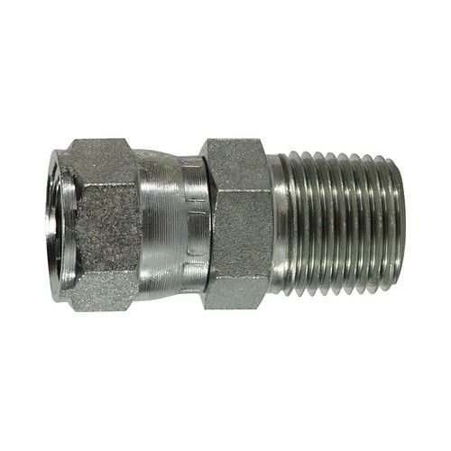 MMM 650564 Hydraulic Adapter, 9/16-18 x 1/4 Nominal, Female Jic Swivel To Male Pipe, Steel