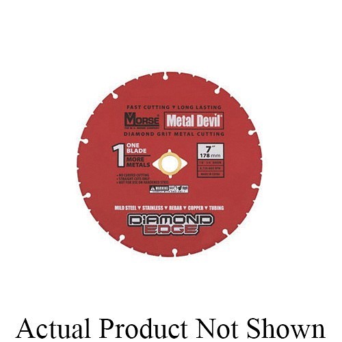 M.K. Morse® 102001 Metal Devil™ Diamond Circular Saw Blade, 4-1/2 in Dia Blade, 0.05 in W, 7/8 in, 5/8 in Arbor/Shank