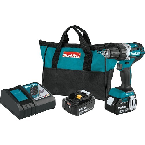Makita® XFD12T Driver Drill Kit, Kit, 18 V, 0-500/0-2000 rpm No-Load Speed, 6-3/4 in Overall Length, Lithium-Ion Battery, Yes Battery Included