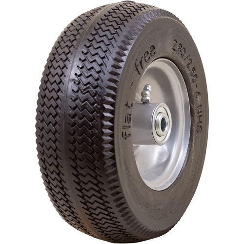 Marathon 00026 Flat Free Wheel, 275 lb, 8-5/8 in Outside Dia, 2-11/16 in Dia Rim, Polyurethane Wheel, Steel Rim