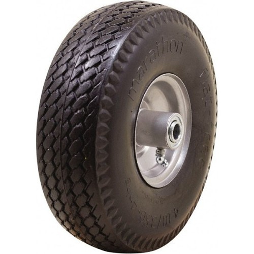 Marathon 30030 Hand Truck Tire, 300 lb, 10-1/2 in Outside Dia, Polyurethane Wheel, Steel Rim