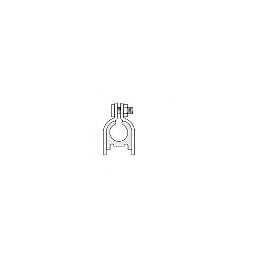 Tube Cushion Clamp, 1-1/8 in Nominal, Yellow Zinc Plated