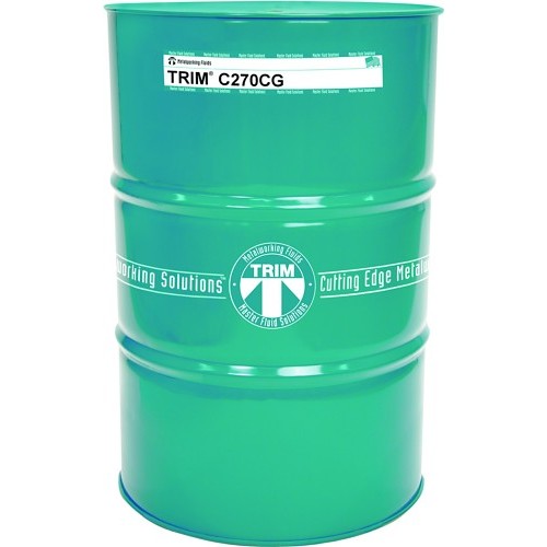 Master Fluid Solutions TRIM® C270CG  Synthetic Coolant, 54 gal Container, Drum Container, Mild Amine Odor/Scent, Liquid Form, Clear/Light Yellow