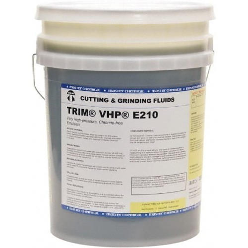 Master Fluid Solutions TRIM® VHPE210P Soluble Oil (Emulsion) Coolant, 5 gal Container, Pail Container, Mild Oil Odor/Scent, Liquid Form, Olive Green to Amber
