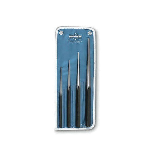 Mayhew™ 9664 Line-Up Punch Set, 1/8 to 1/4 in Punch, 4 Punches, 4 Pieces