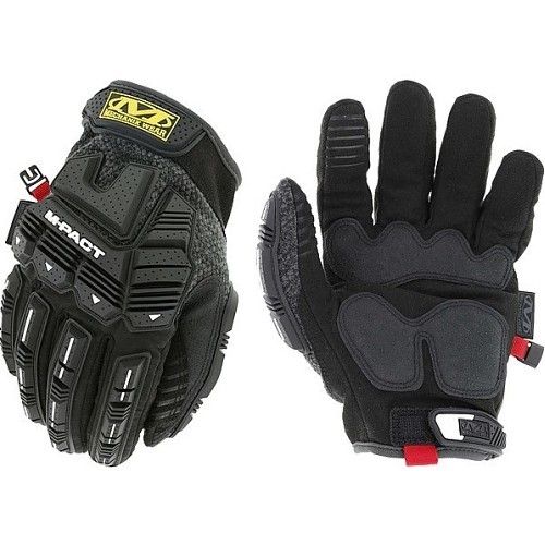 Mechanix Wear® CWKMP-58-009 Work Gloves, Medium, #8, Armortex Palm, Thermoplastic Rubber, Black/Gray, Resists: Impact, Water