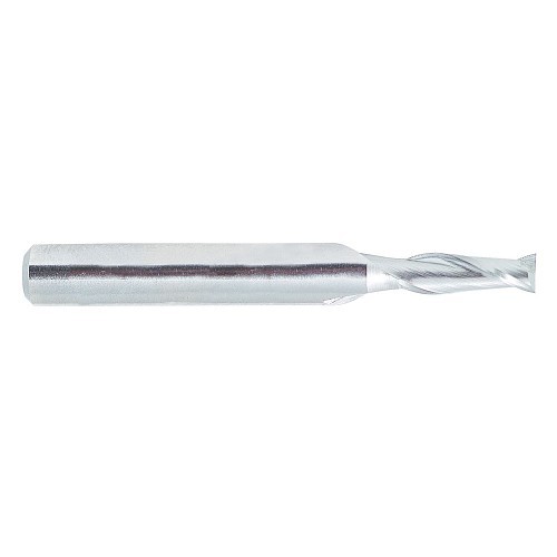 Melin Tool Company Melin Tool Company 12818 Square End Mill, 1/4 in Cutter Dia, 7/8 in Length of Cut, 2 Flutes, 3/8 in Shank Dia, 2-3/4 in Overall Length, Uncoated