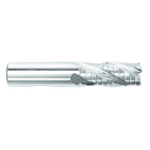 Melin Tool Company Melin Tool Company 15512 Roughing End Mill, 1/2 in Cutter Dia, 1-5/8 in Length of Cut, 4 Flutes, 1/2 in Shank Dia, 3-5/8 in Overall Length, Uncoated