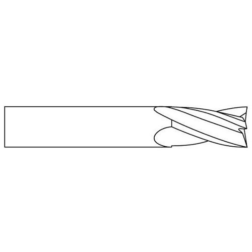 Melin Tool Company A-602 End Mill, 1/16 in Cutter Diameter, 3/16 in Length of Cut, Number of Flutes: 2, 3/16 in Shank Diameter, 1-1/2 in Overall Length