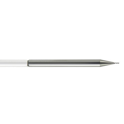 Melin Tool Company Melin Tool Company H1717 Square End Mill, 0.11 in Cutter Dia, 0.33 in Length of Cut, 4 Flutes, 1/8 in Shank Dia, 1-1/2 in Overall Length