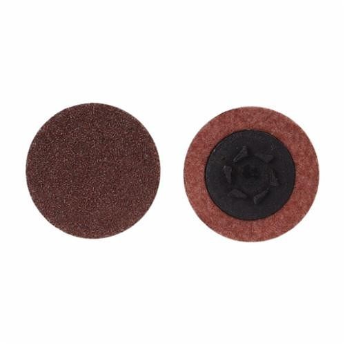 Merit® 69957399766 Coated Abrasive Quick-Change Disc, 1-1/2 in Dia, 80 Grit, Coarse Grade, Aluminum Oxide Abrasive, Type TP (Type I) Attachment