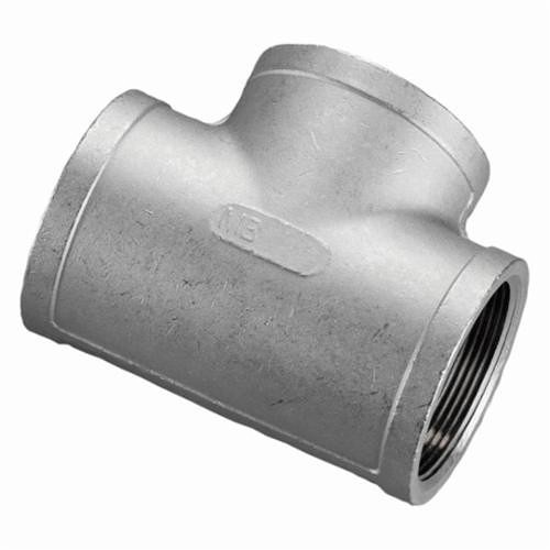 Merit Brass M606-12 Pipe Tee, 3/4 in, FNPT, 150 lb, 316/316L Stainless Steel, Import