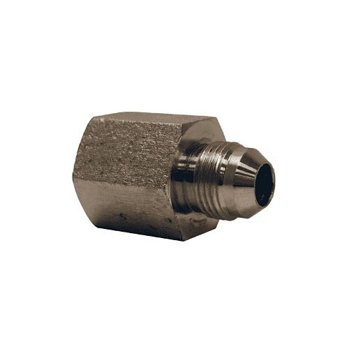 Hydraulic Connector, Straight, 3/4-16 in Nominal, 1/2 in Female JIC, Steel, 37 deg