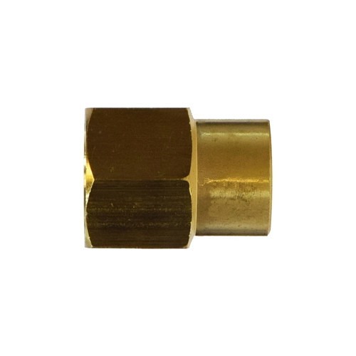 Coupling, Coupling, 1/4 x 1/8 in Nominal, FIP, Brass, 3/4 in Hex, 0.97 in Length