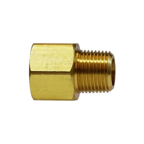 Adapter, Adapter, 1/8 in Nominal, FIP x MIP, Brass, 0.56 in Hex, 0.88 in Length