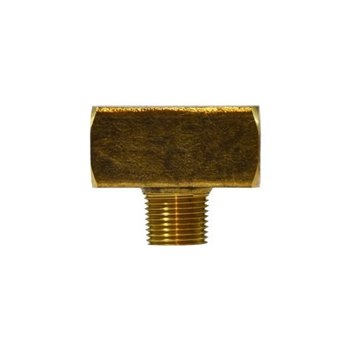 Pipe Tee, Branch, Tee, 1/4 in Nominal, Male, Brass